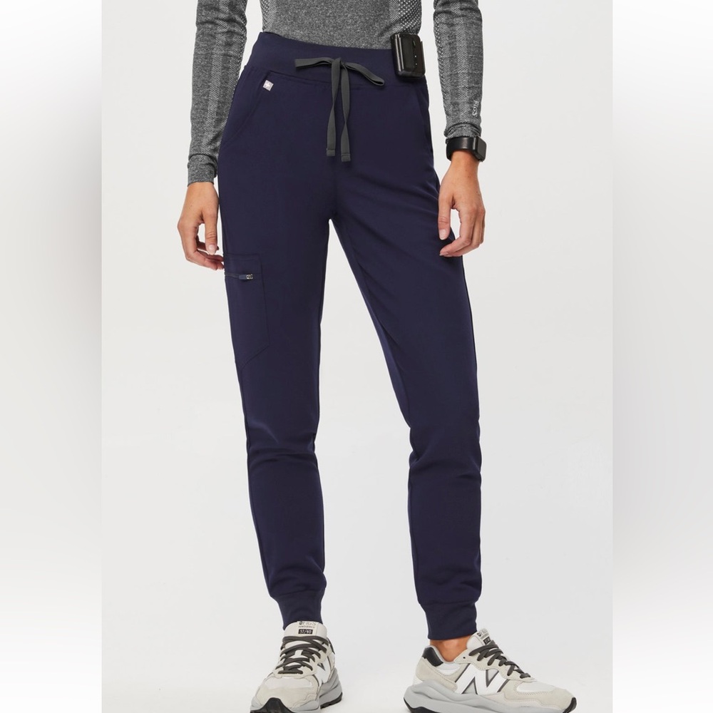 FIGS Navy High-Waisted Zamora Jogger Scrub Pants- Size S/P